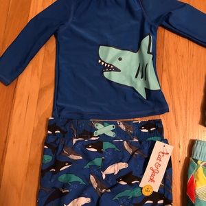 Cat and Jack Boys swimsuit bundle 6-9 months